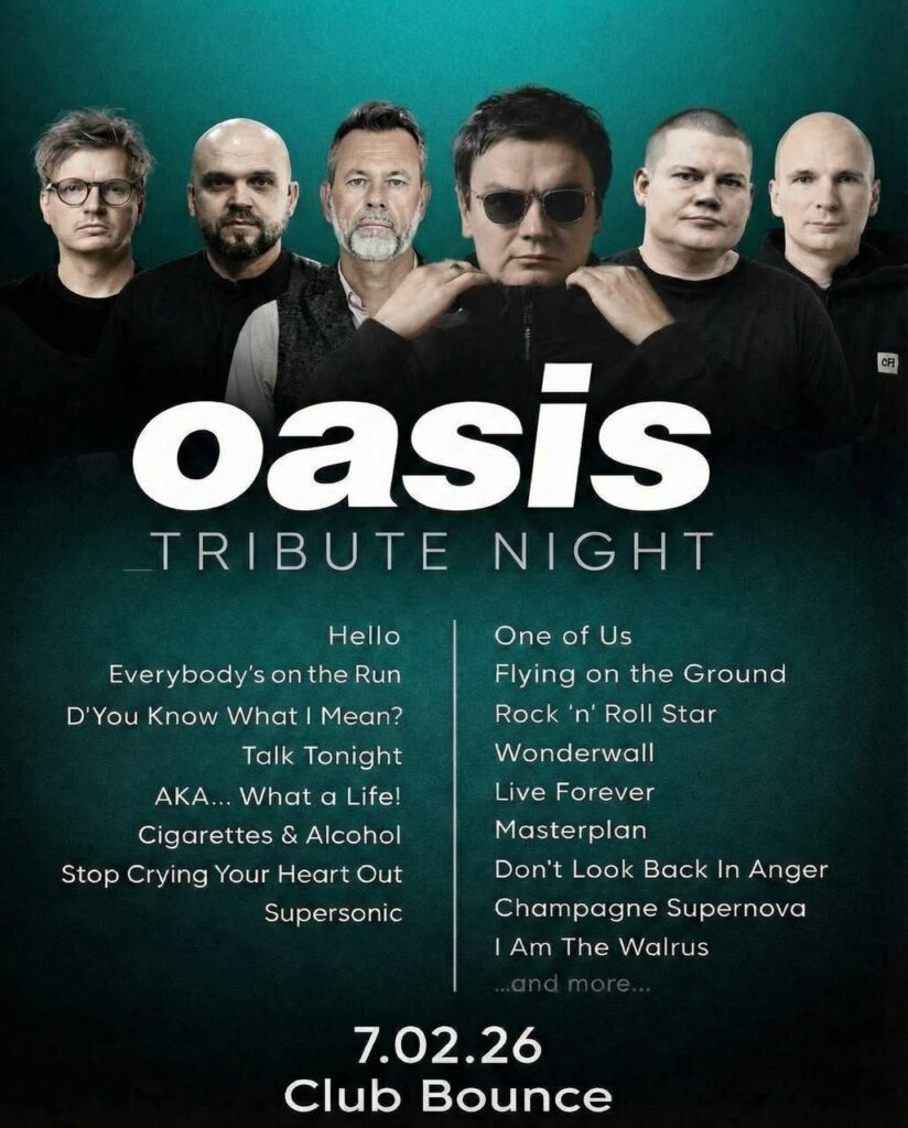 OASIS TRIBUTE NIGHT | 7 февраля | БАУНС Москва